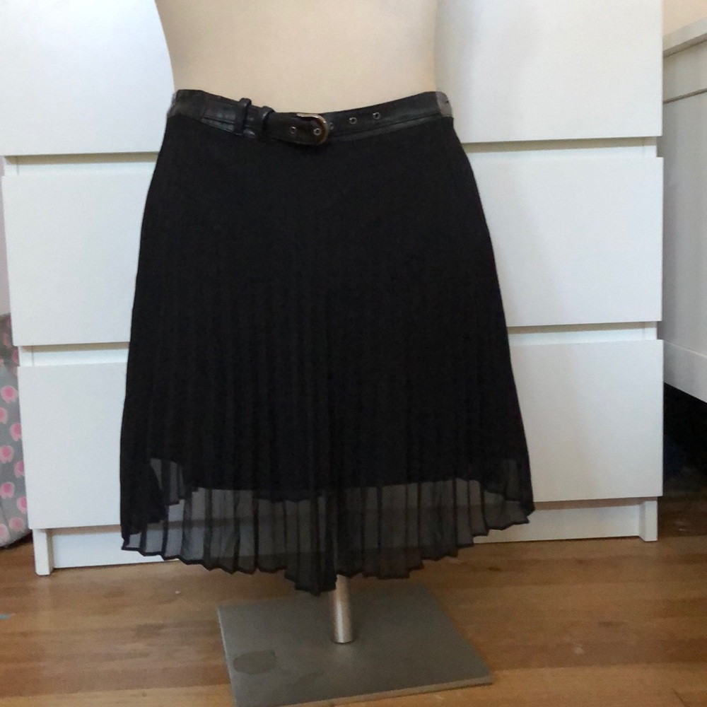 Pleated Black Skirt